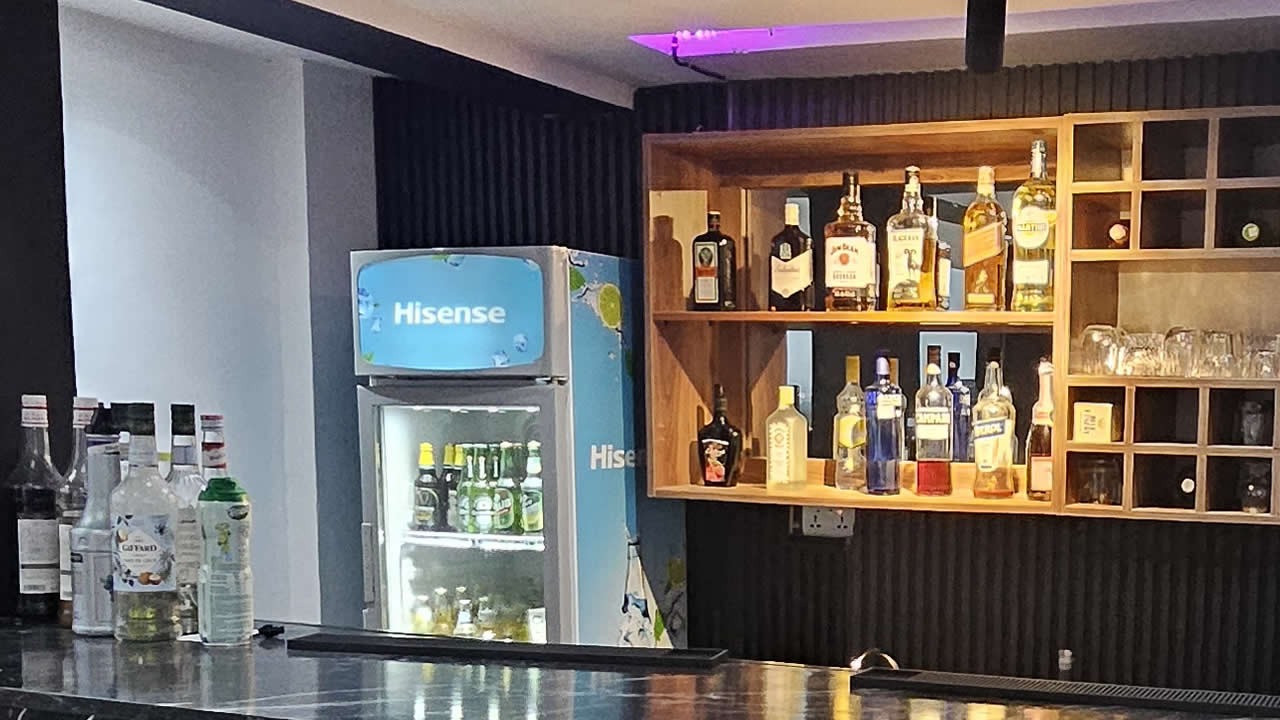 The SK Tower bar and lounge at night